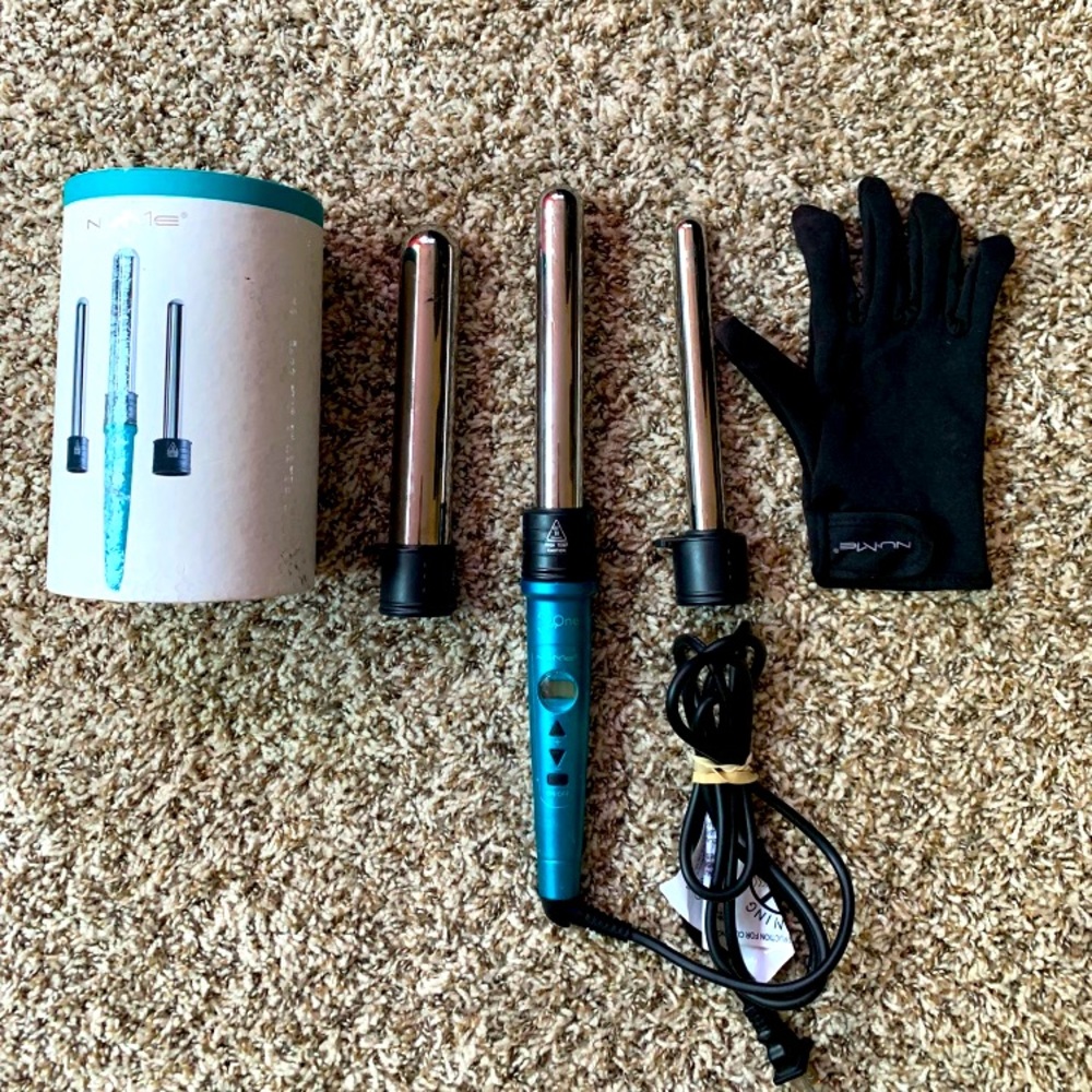 NuMe Titanium 3 in 1 Curling Wand Set